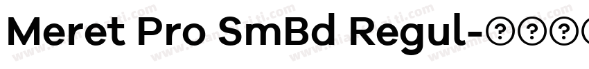 Meret Pro SmBd Regul字体转换
